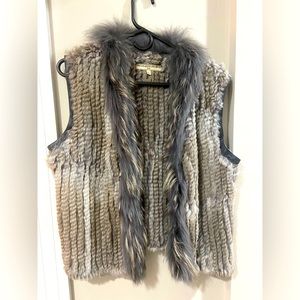 WHAT GOES AROUND COMES AROUND RABBIT FUR VEST